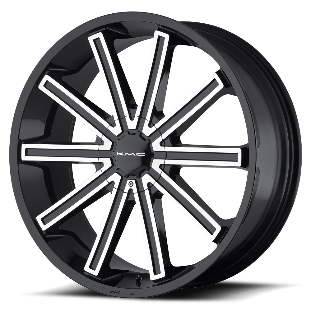 KMC KM681 NERVE 20X8.5 GLOSS BLACK MACHINED 5X115/120 - KM68128520315 KMC KM681 NERVE 20X8.5 GLOSS BLACK MACHINED 5X115/120 - KM68128520315
