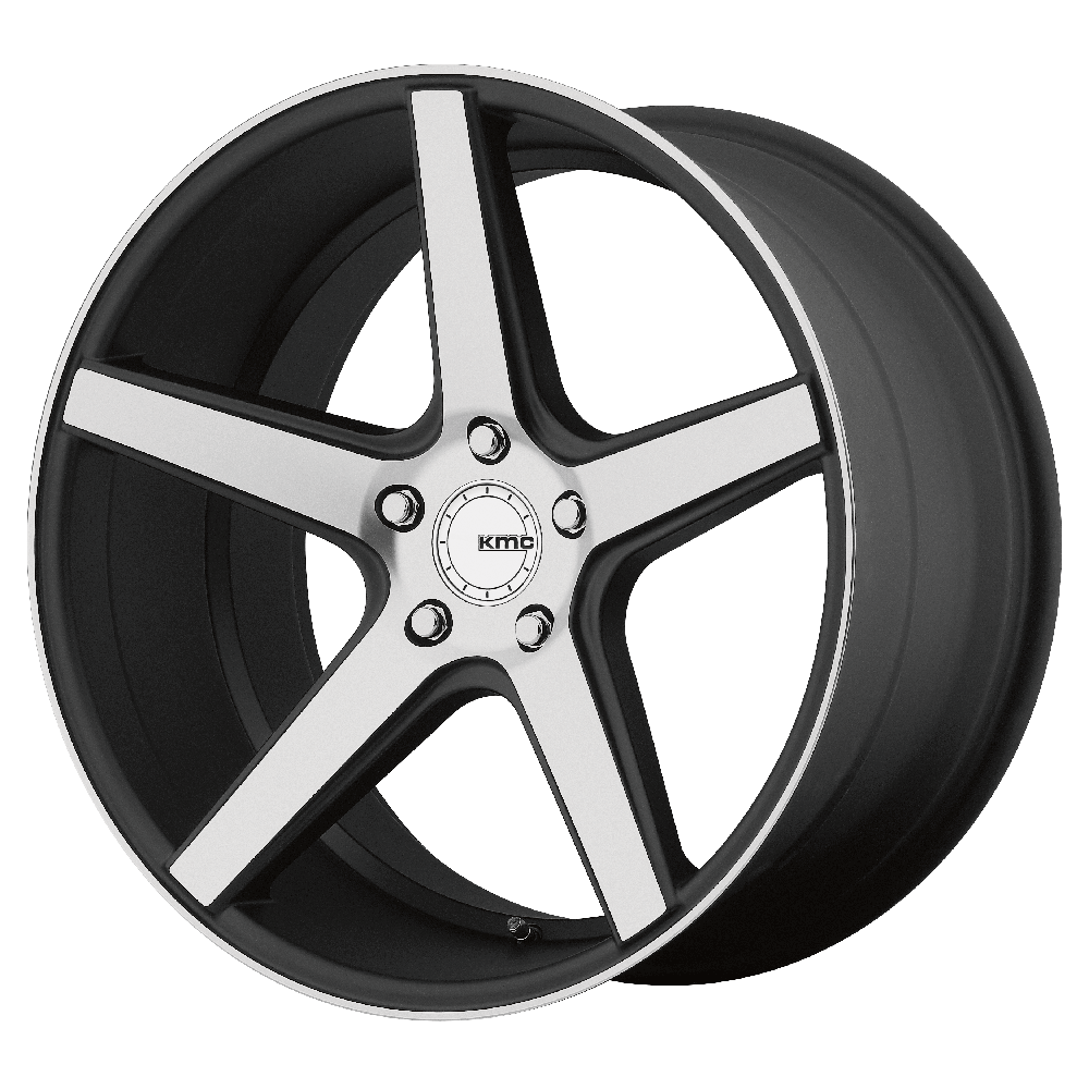 KMC KM685 DISTRICT 19X8.5 SATIN BLACK MACHINED FACE 5X4.5 - KM68598512535