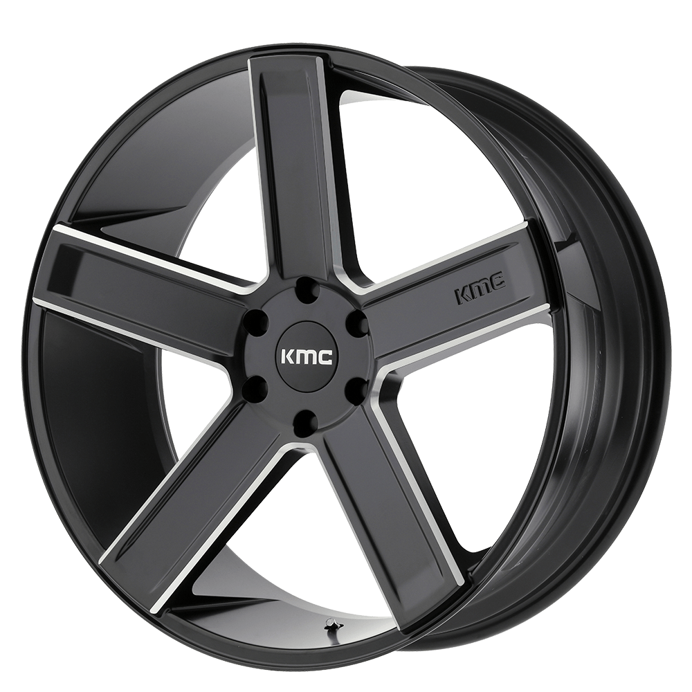KMC KM702 DUECE 24X9.5 SATIN BLACK MILLED 6X5.5 - KM70224968930 KMC KM702 DUECE 24X9.5 SATIN BLACK MILLED 6X5.5 - KM70224968930