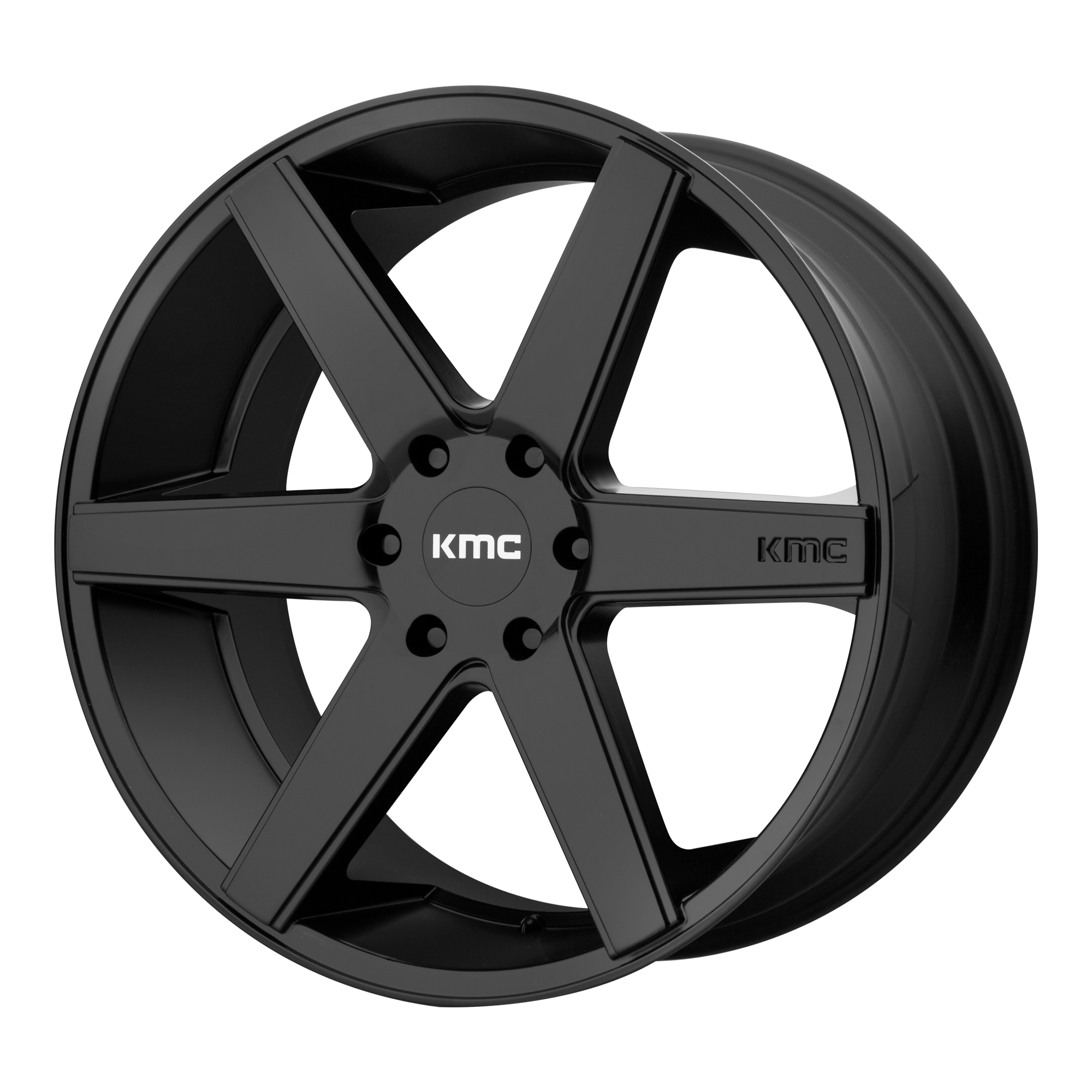 KMC KM704 DISTRICT TRUCK 22X9 SATIN BLACK 6X5.5 - KM70422968730