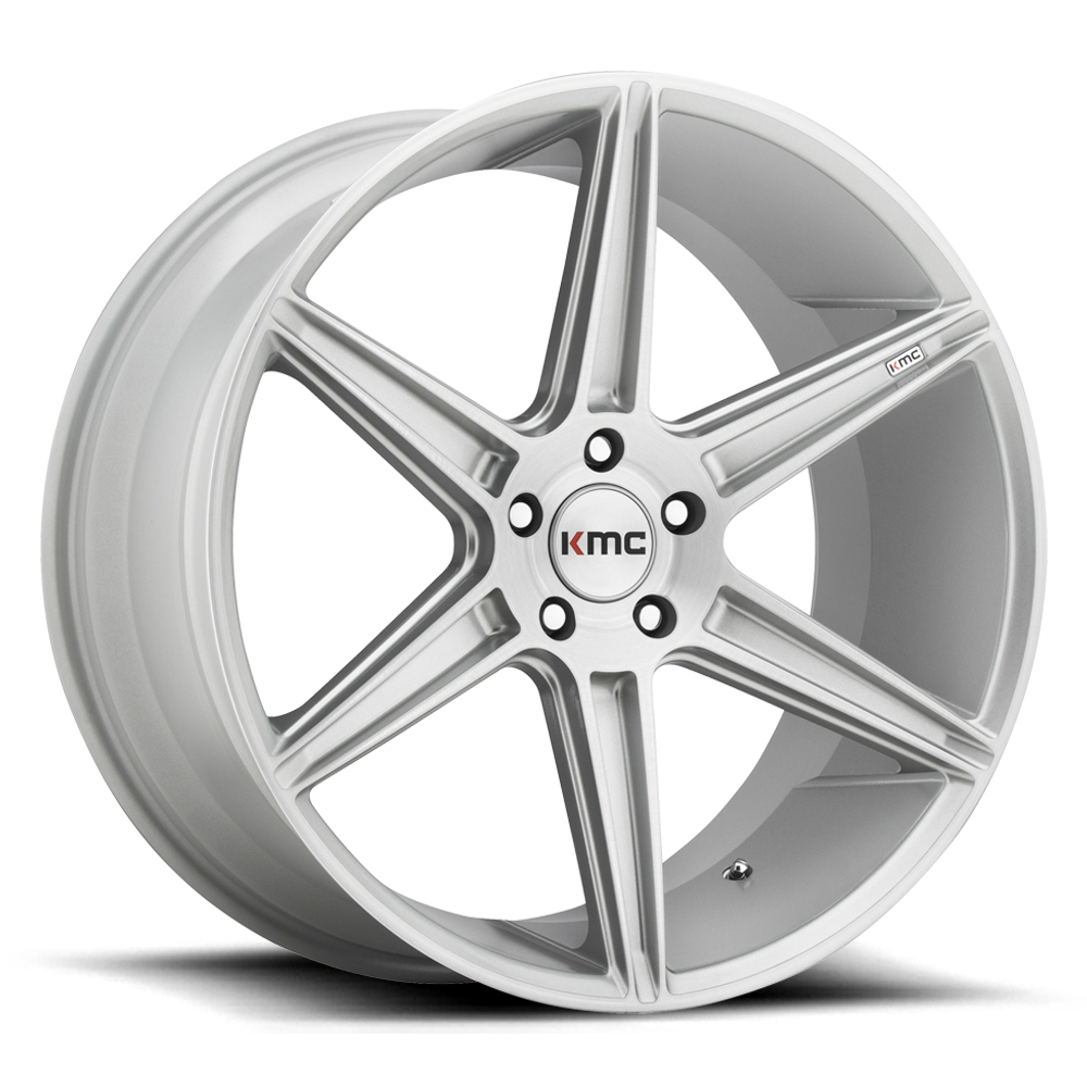 KMC KM711 PRISM 22X10.5 BRUSHED SILVER 5X120 - KM71122552440