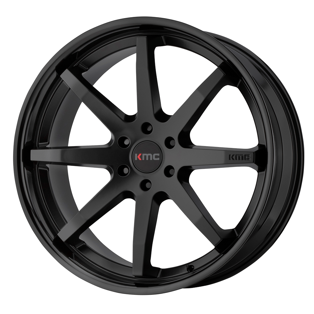 KMC KM715 REVERB 20X9 SATIN BLACK GLOSS BLACK LIP 6X135 - KM71529063730