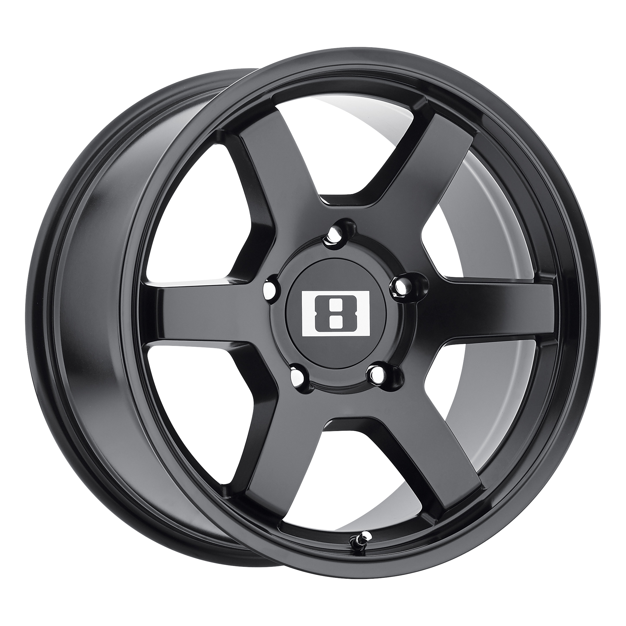 Level 8 MK6 17X9 MATTE BLACK 6X5.5 - 1790MK6006140M06