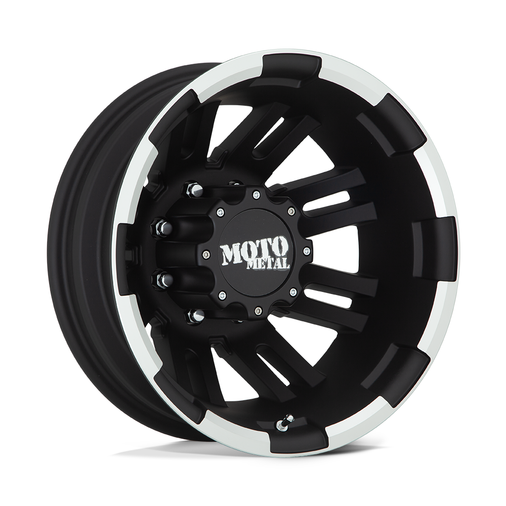 Moto Metal MO963 16X6 MATTE BLACK MACHINED - REAR 8X6.5 - MO96366080794N