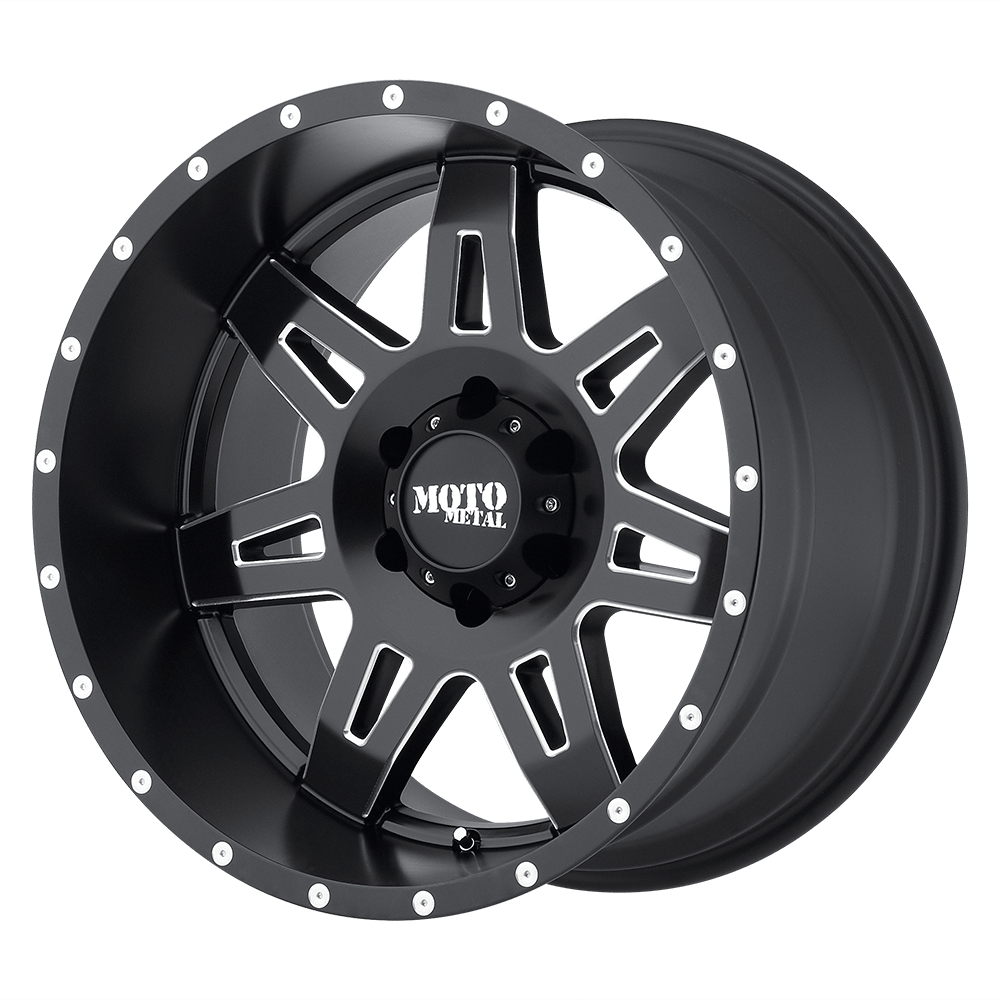 Moto Metal MO975 18X9 SATIN BLACK MILLED 5X5.5 - MO97589055912N Moto Metal MO975 18X9 SATIN BLACK MILLED 5X5.5 - MO97589055912N