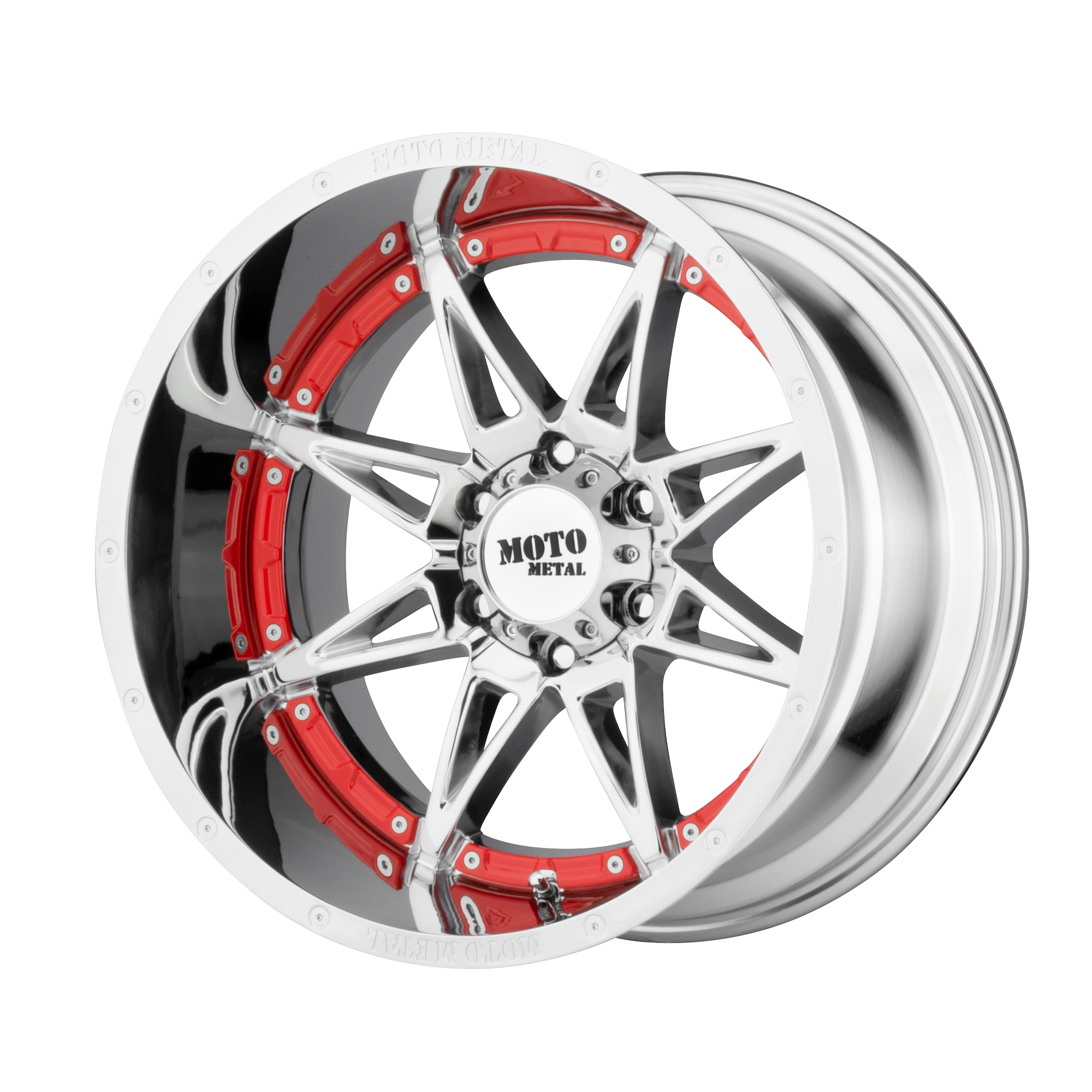 Moto Metal MO993 HYDRA 20X10 CHROME 8X170 - MO99321087218N