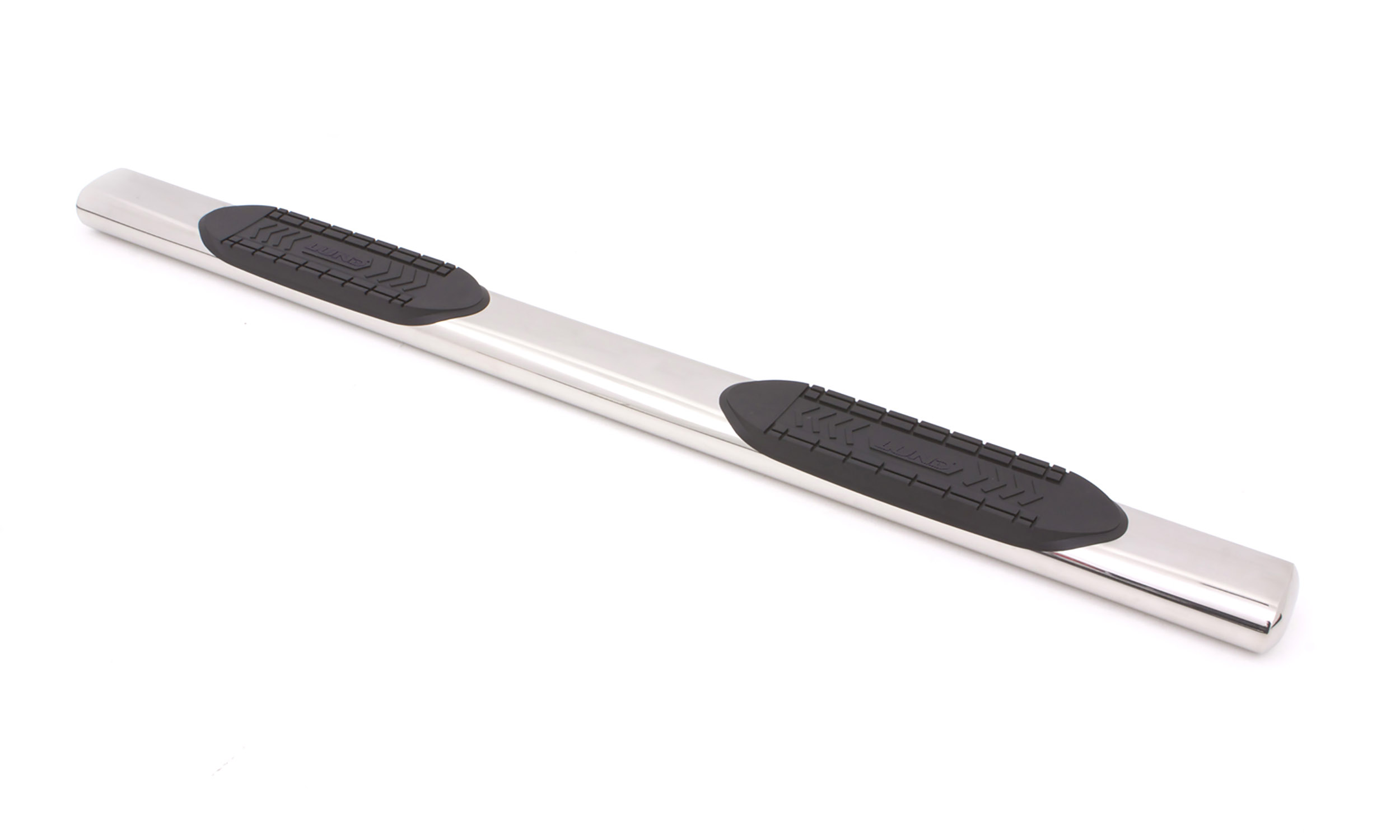 Lund 22368775 Chrome 6 Inch Oval Straight Nerf Bars for 2007-2020 Toyota Tundra Double and CrewMax Cab-22368775