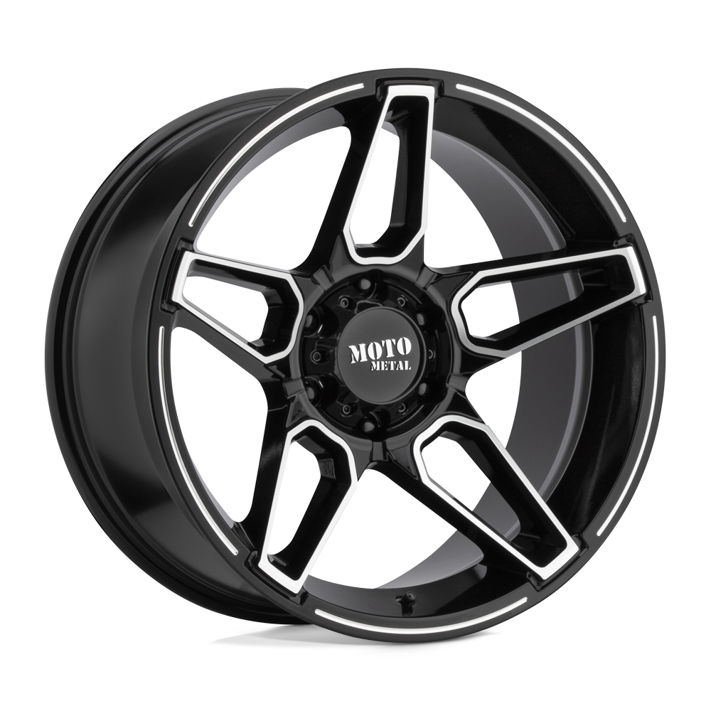 Moto Metal MO994 FANG 20X10 GLOSS BLACK MACHINED 6X5.5 - MO99421068318N