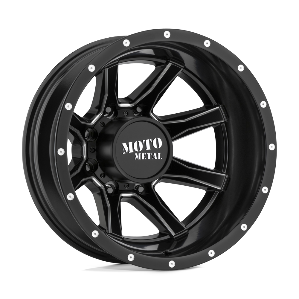 Moto Metal MO995 17X6.5 SATIN BLACK MILLED - REAR 8X6.5 - MO995765807140N