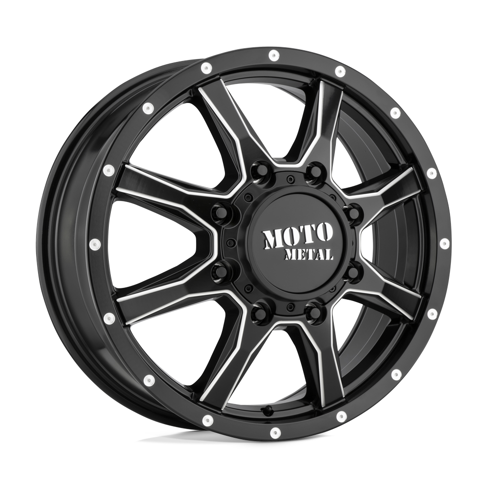 Moto Metal MO995 17X6.5 SATIN BLACK MILLED - FRONT 8X200 - MO995765827111