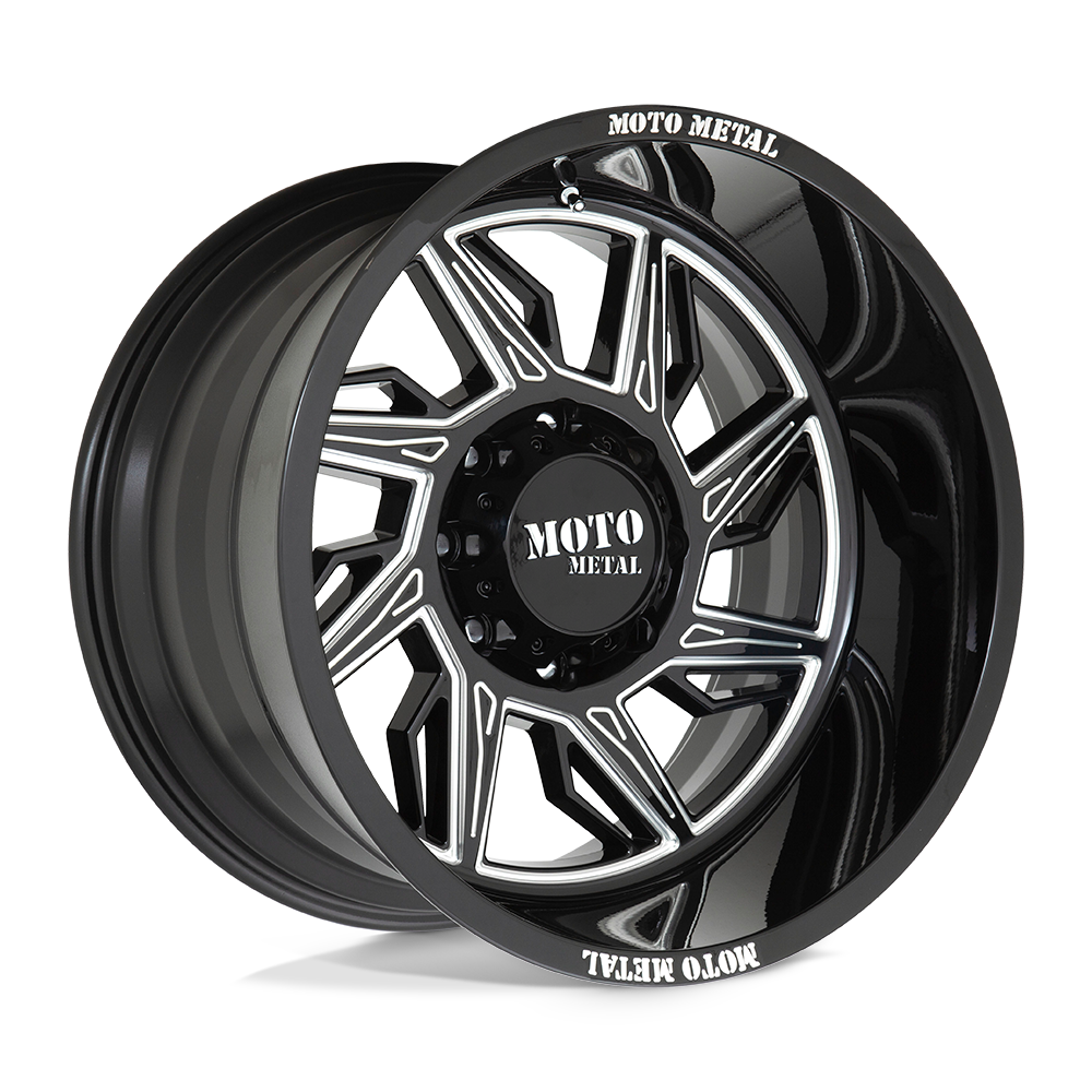 Moto Metal MO997 HURRICANE 22X12 GLOSS BLACK MILLED - RIGHT DIRECTIONAL 8X170 - MO99722287344NR Moto Metal MO997 HURRICANE 22X12 GLOSS BLACK MILLED - RIGHT DIRECTIONAL 8X170 - MO99722287344NR