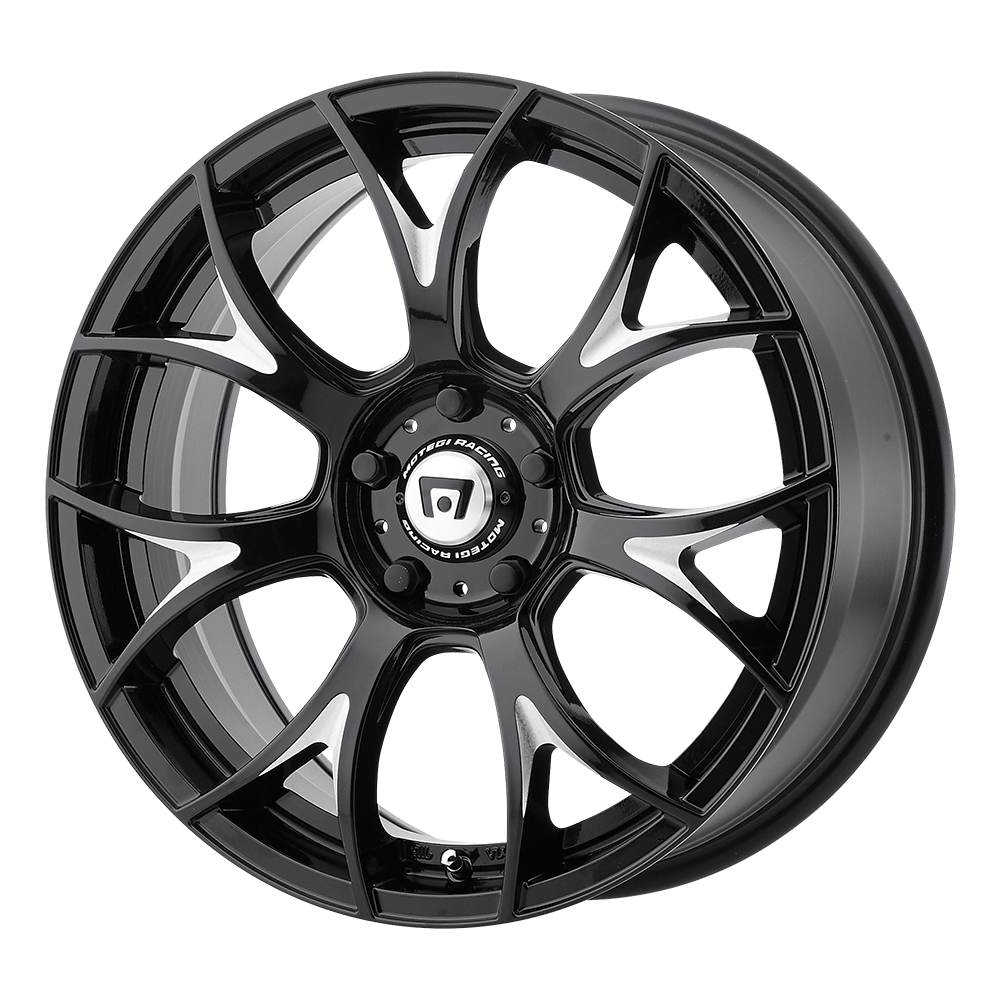 Motegi MR126 19X9.5 GLOSS BLACK WITH MILLED ACCENTS 5X120 - MR12699552340