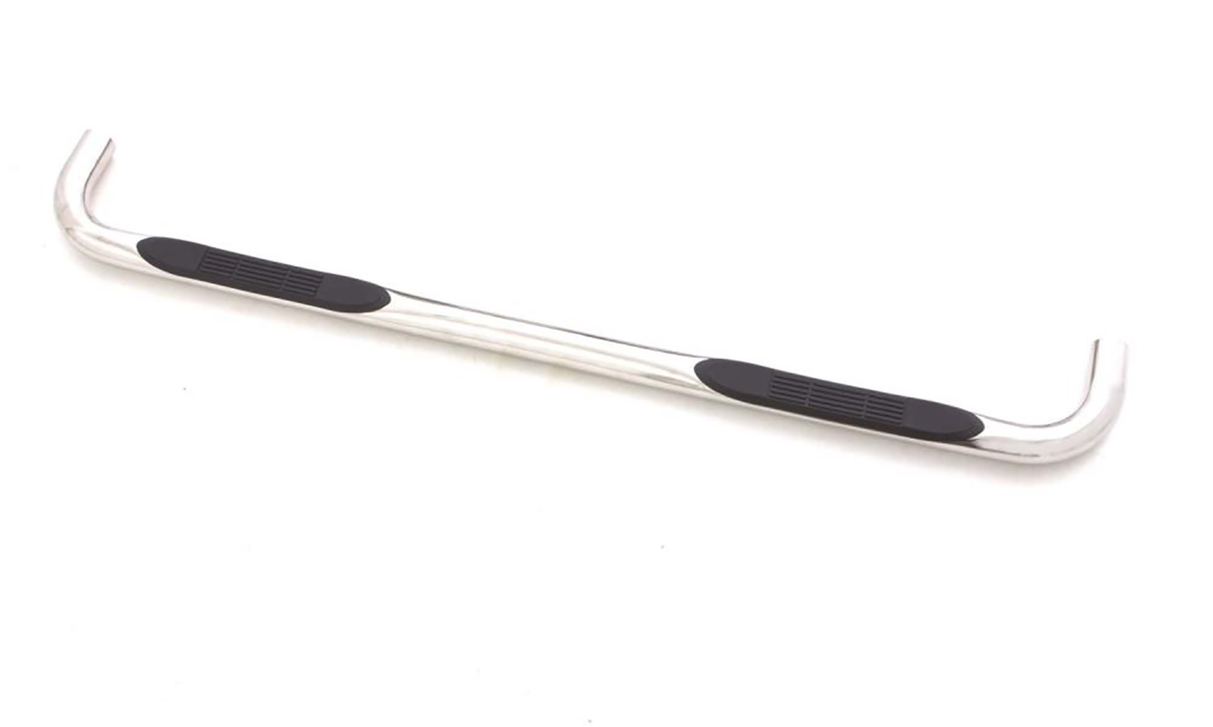 Lund 22669401 Polished Stainless Steel 3 Inch Round Bent Nerf Bars for 1999-2016 Ford F-250/F-350/F-450 Super Duty Extended Cab-22669401