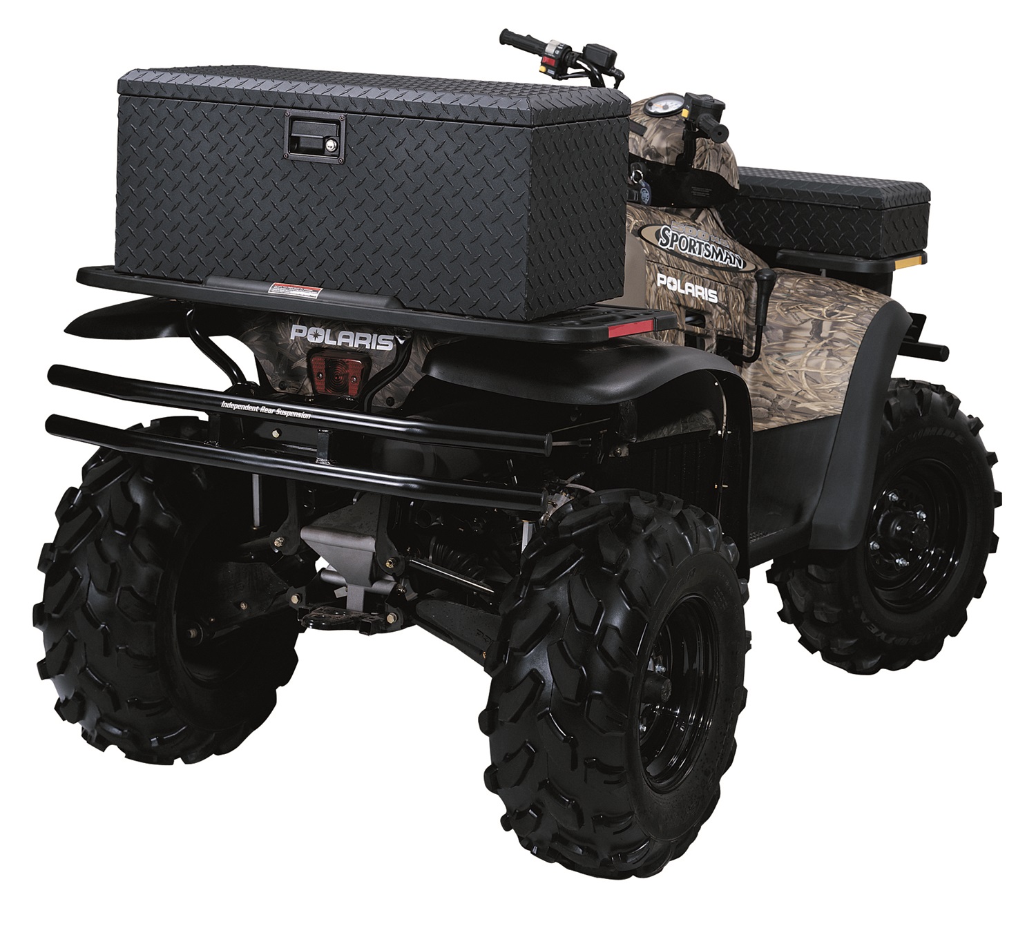 Lund 288271 Challenger Rear ATV Tool Box, 35.5-Inch, Black Aluminum-288271