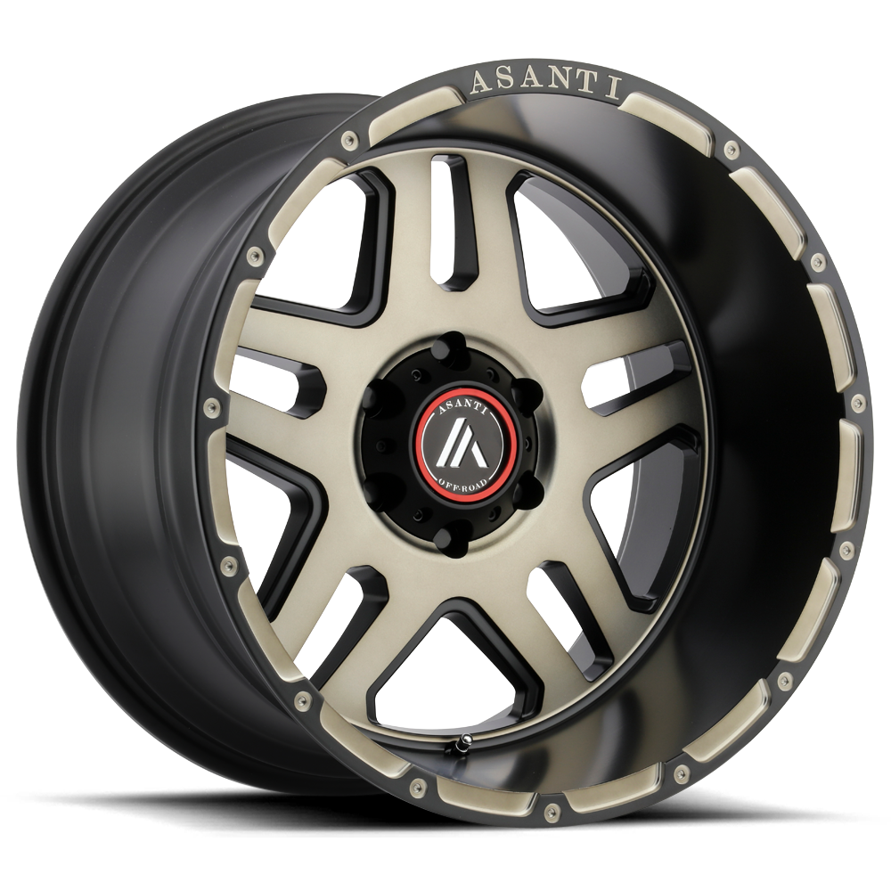 Asanti Off Road AB809 ENFORCER 20X9 MATTE BLACK MACHINED TINT 6X5.5 - AB809-20906240BK