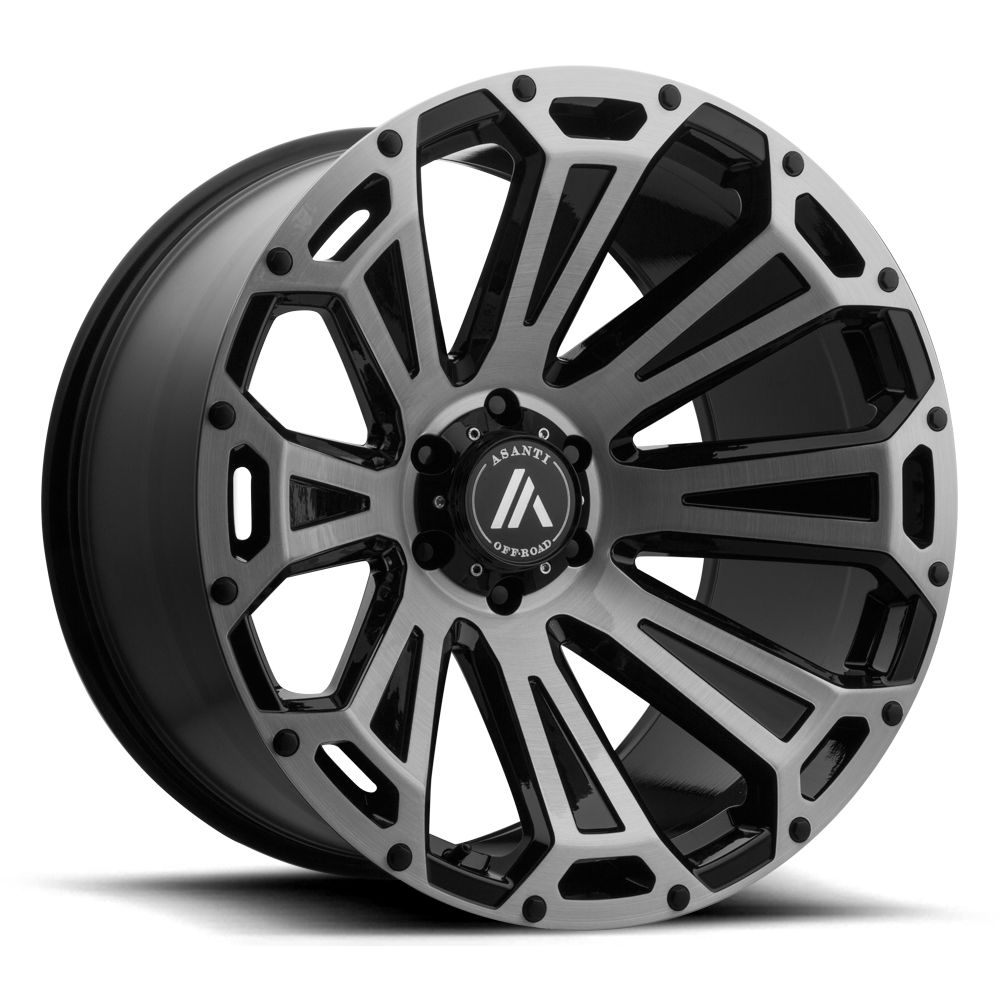 Asanti Off Road AB813 CLEAVER 20X12 BLACK-BRUSHED 5X5.0 - AB813-201250BB40N