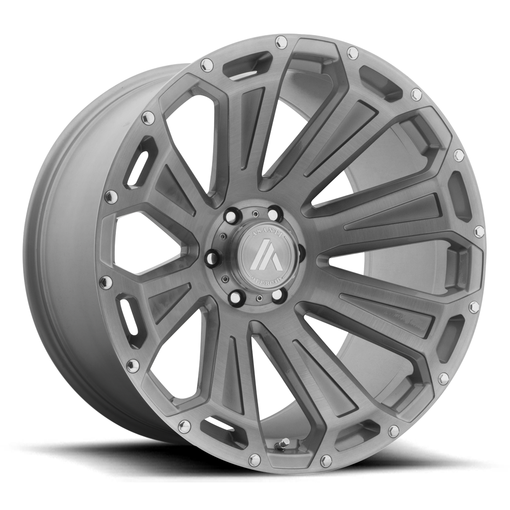 Asanti Off Road AB813 CLEAVER 20X12 TITANIUM-BRUSHED 8X6.5 - AB813-201280TB40N