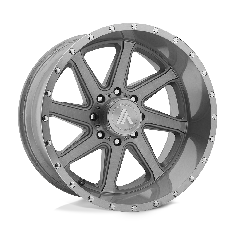 Asanti Off Road AB814 WINDMILL 20X10 TITANIUM-BRUSHED 8X6.5 - AB814-201080TB12NL