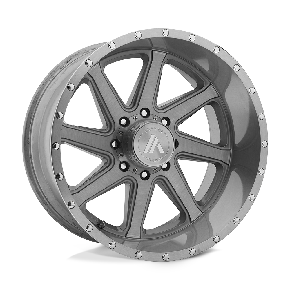 Asanti Off Road AB814 WINDMILL 20X12 TITANIUM-BRUSHED 6X5.5 - AB814-201261TB40NL