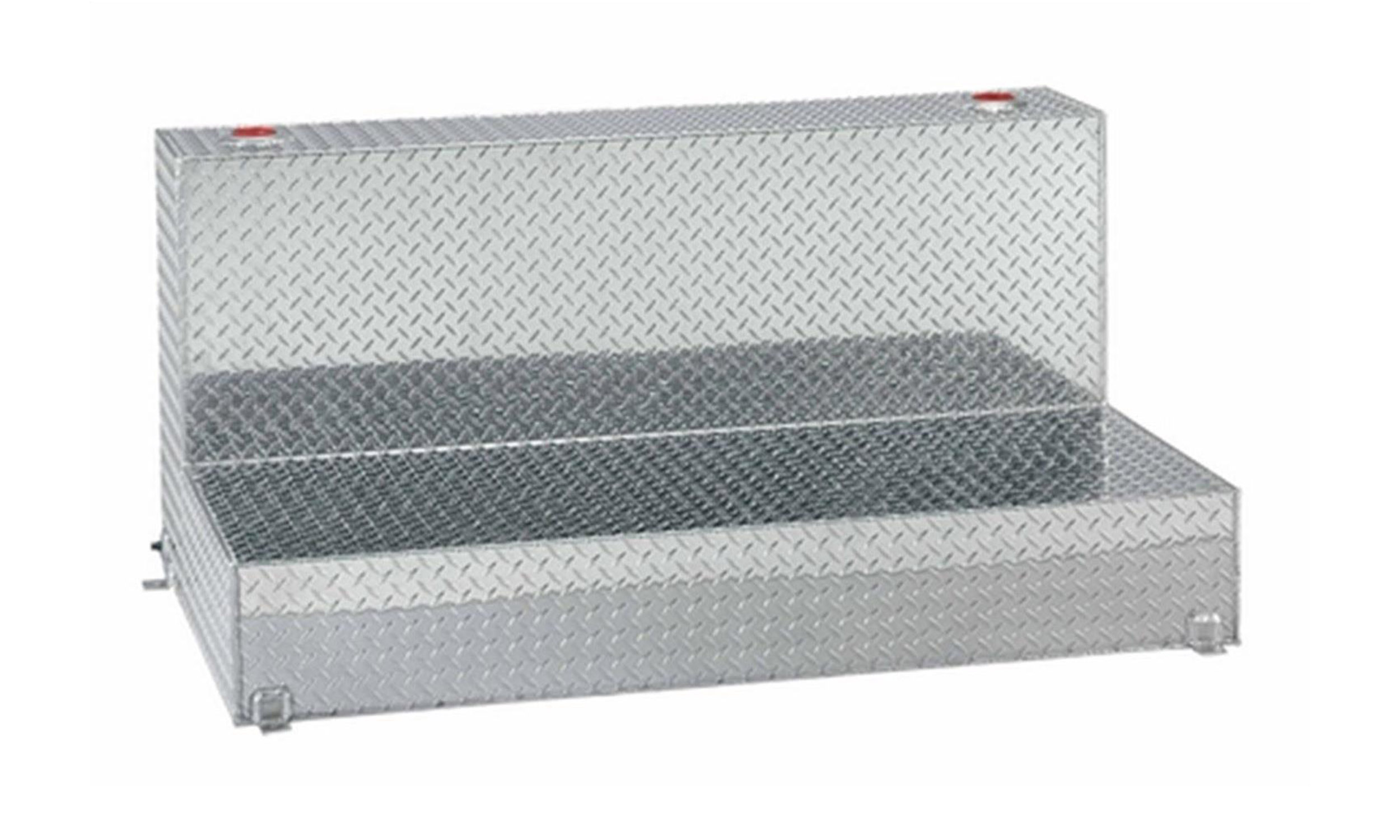 Lund 3110 Full Size L-Shape Storage Box/Tank Combo, Brite Aluminum-3110