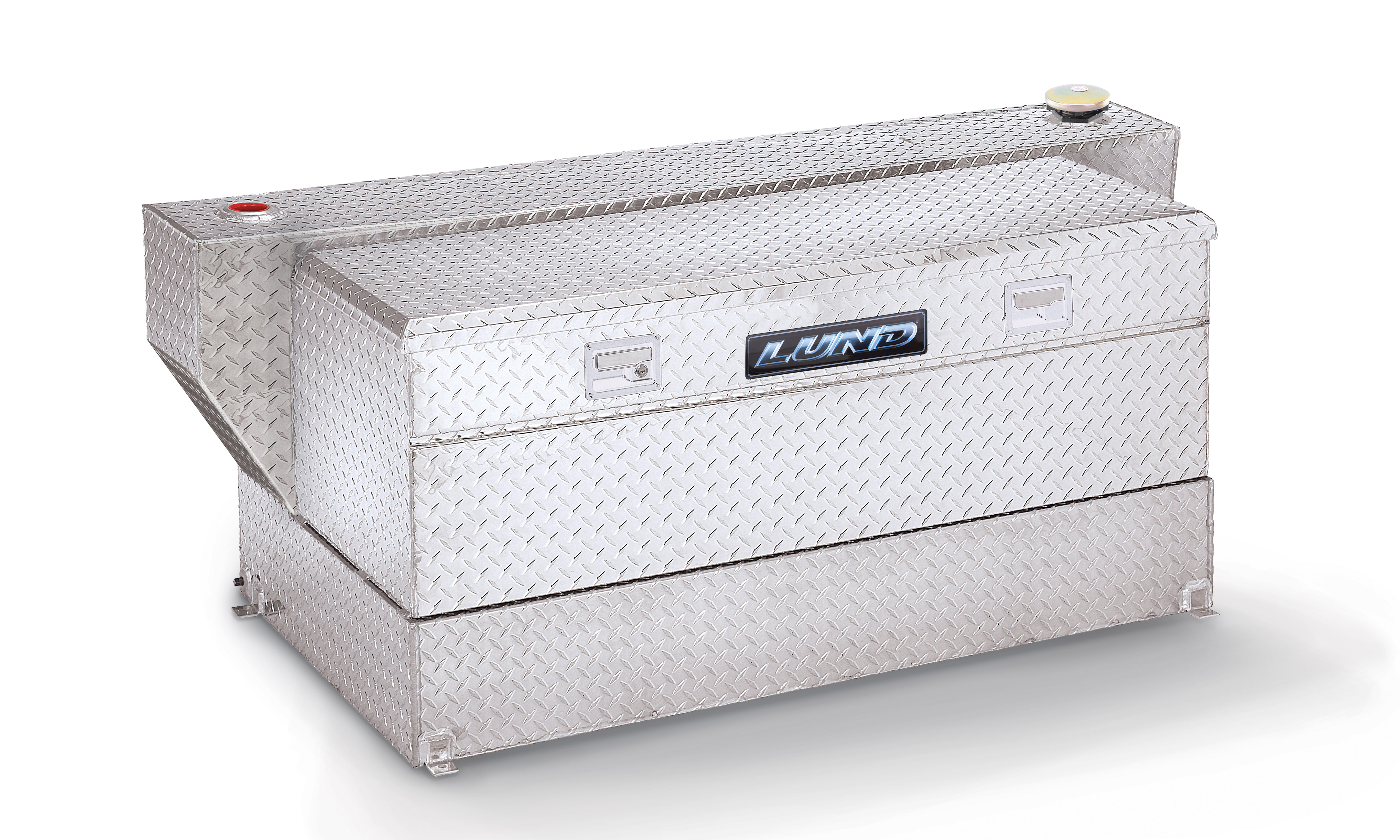 Lund 3259 100 Gallon L-Shaped 48-Inch Box Combo Tank, Brite Aluminum-3259