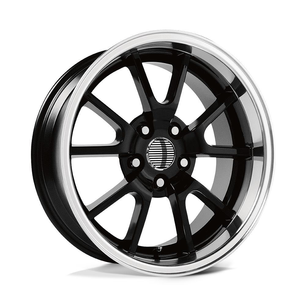 Performance Replicas PR118 18X9 GLOSS BLACK/MACHINED LIP 5X4.5 - 118B-896530