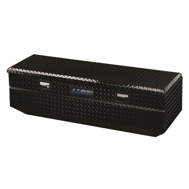 Lund 79447 48-Inch Flush Mount Truck Tool Box, Black Aluminum
