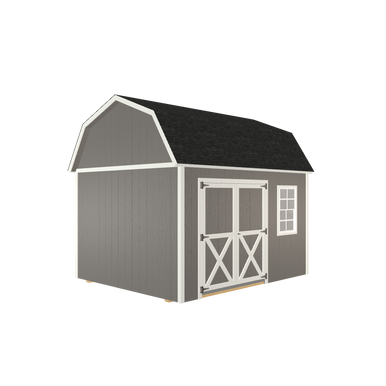 Durable 10x12 Lofted Barn with LP Smart Side and Shingle Roof