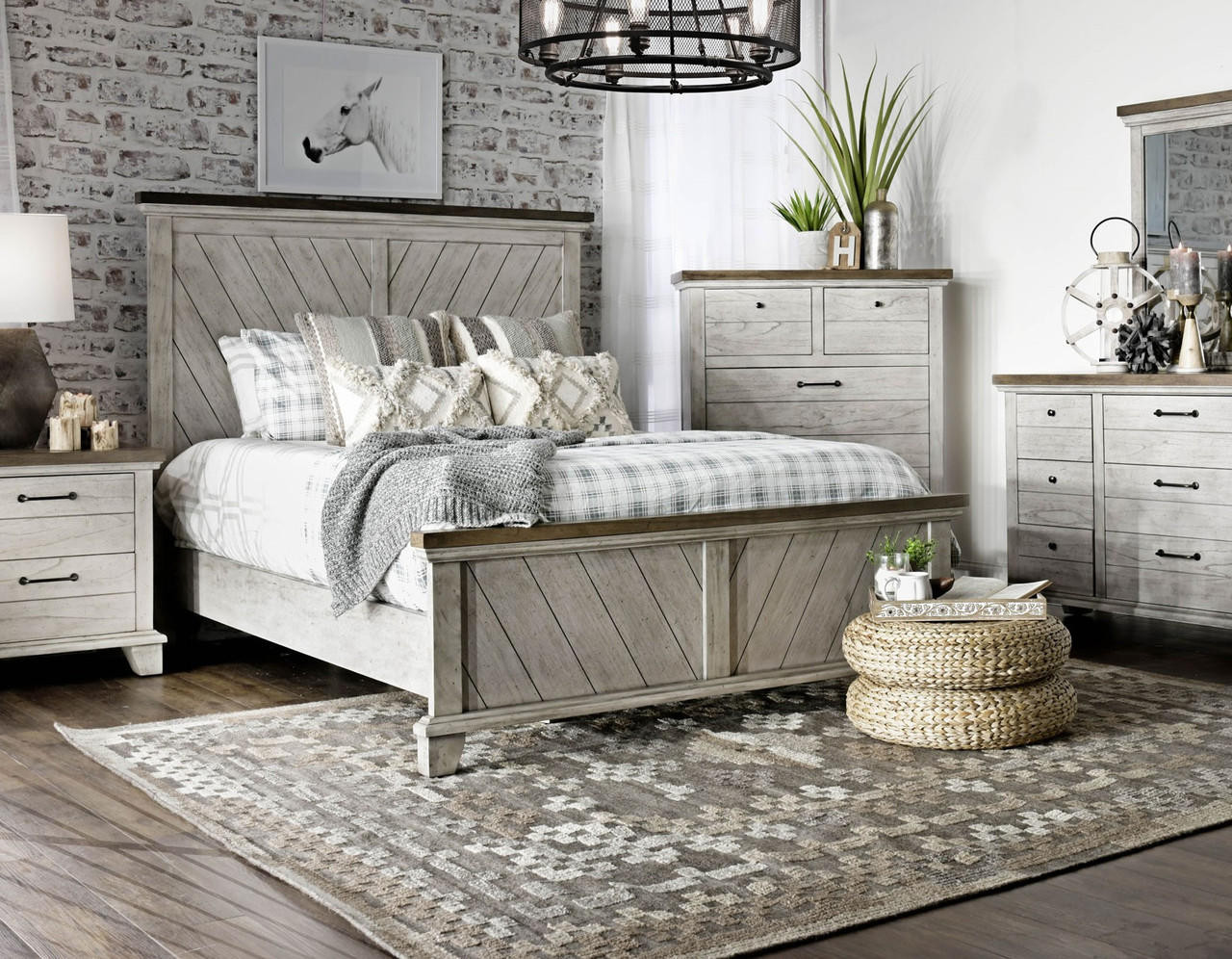 Farmhouse country shop bedroom sets