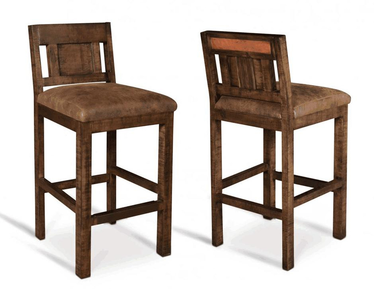 Copper Vista Rustic Bar Stool Tall