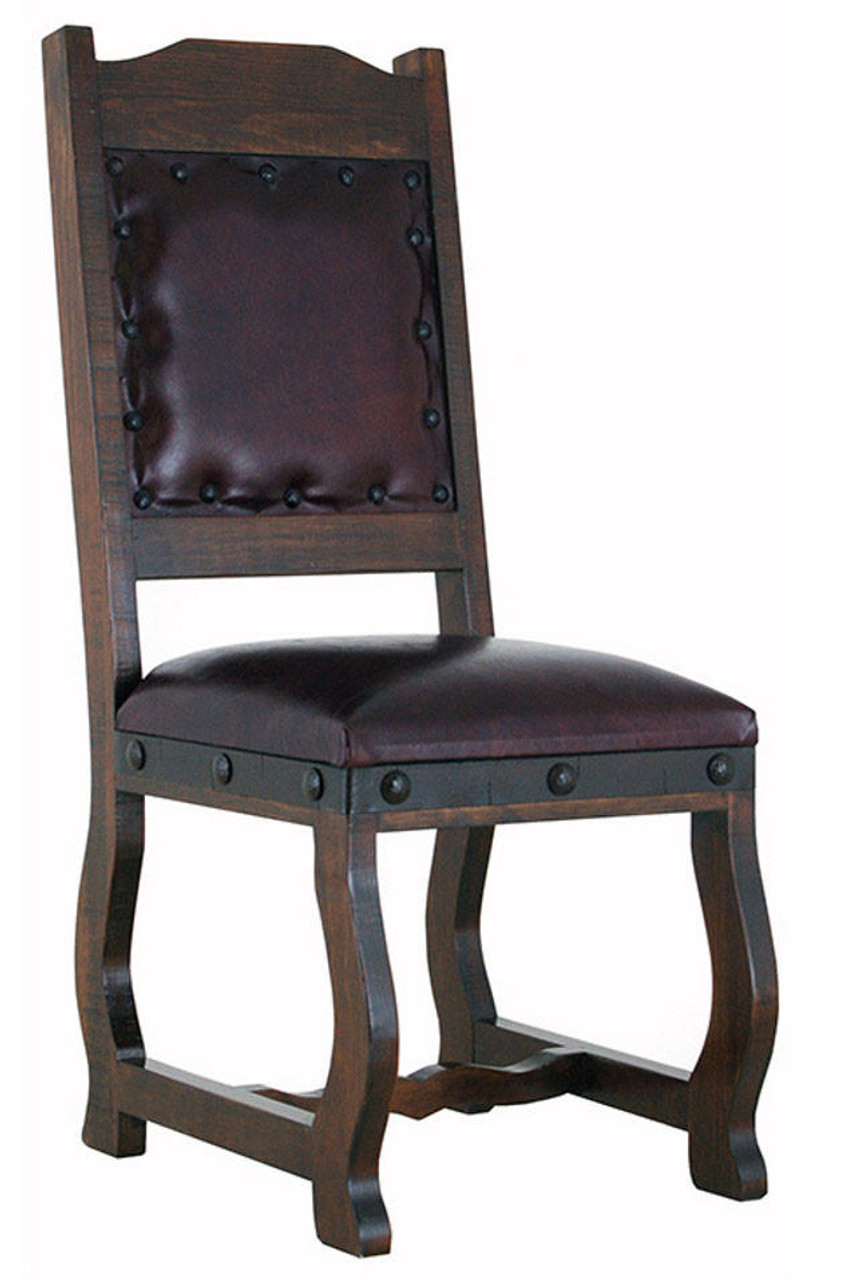 Rustic Leather Dining Chair Real Leather Dining Chair