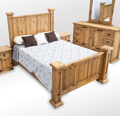  Saltillo Oasis Rustic Bed King Size 