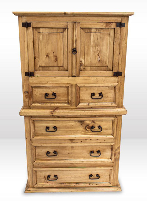  Saltillo Rustic Chest W/ Cabinet 