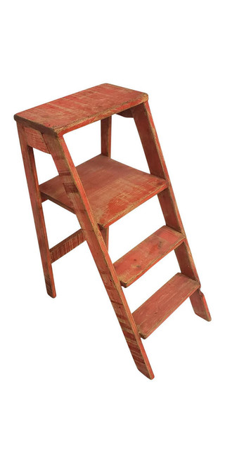 San Carlos Imports Rustic Red Short Décor Ladder 
