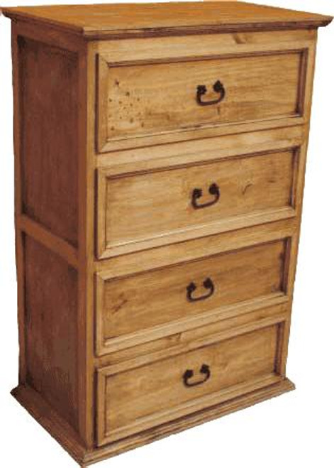 Rustic Tall Pine Chest Of Drawer