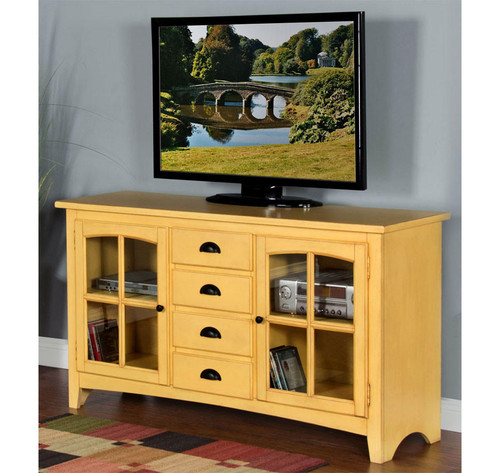 San Carlos Imports Jalisco Tuscan Yellow 64" TV Console 