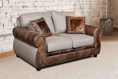 HH Rancho Southwestern Upholstered Loveseat 