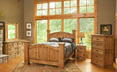 Saltillo Rustic Collection Saltillo Rustic Mansion Full Bedroom Set 