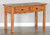 SD Arizona Rustic Oak Sofa Table W/ Slate Tiles Top 