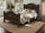 LMT Roma Rustic Bed Frame Dark Stain with Stars (3 Sizes) 