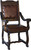  Granada Rustic Leather Dining Arm Chair 