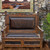 LMT Merida Rustic Hand-Tooled Leather Bench 