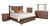 HH Tucson Rustic King Size Bed Frame 