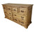 Saltillo Rustic Collection Saltillo Rustic Dresser W/ 8 Drawers 65" 