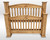 Saltillo Rustic Collection Saltillo Mission Full Bed Frame 