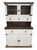 Saltillo Rustic Collection Saltillo Rustic China Cabinet Distressed White 48" 
