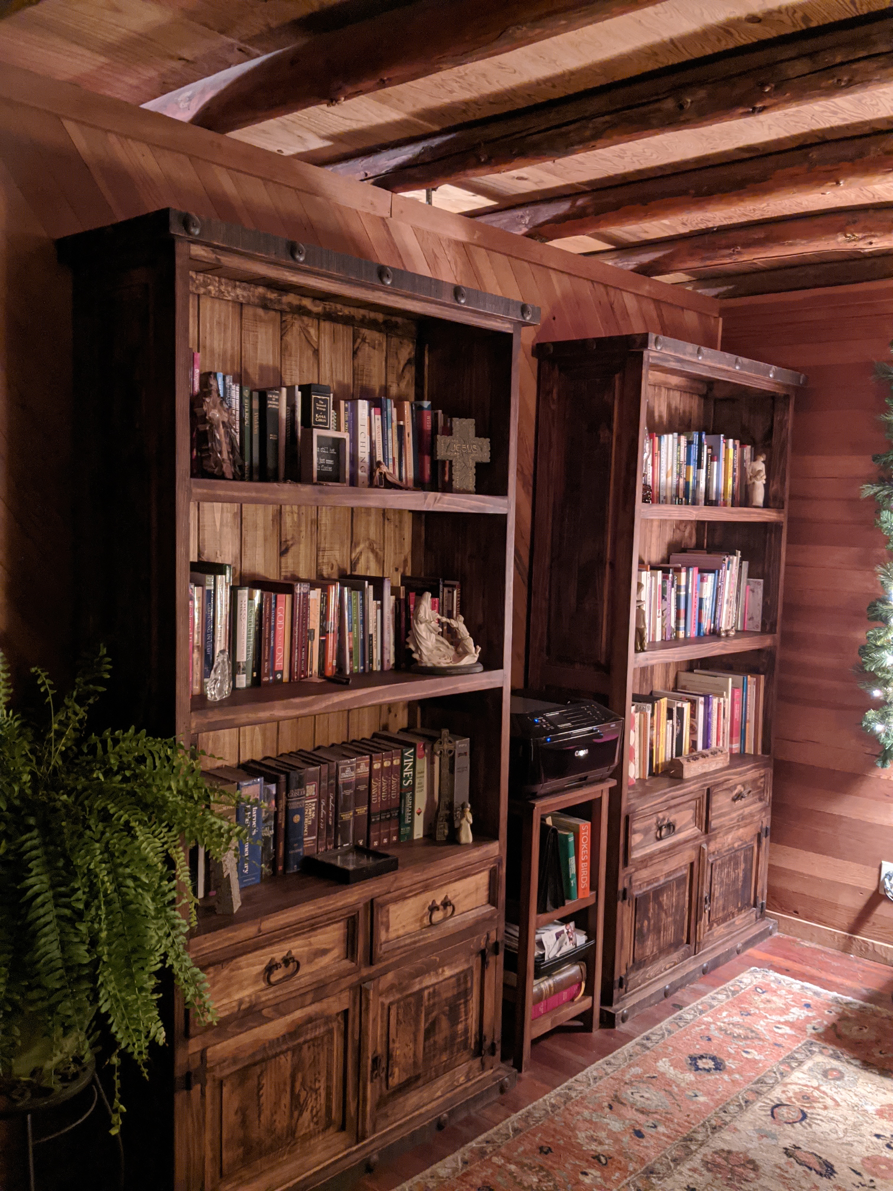 Old West Rustic Bookcases