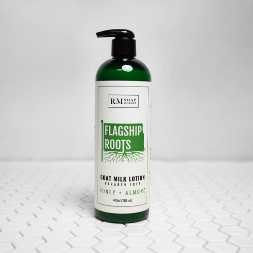 FLAGSHIP ROOTS Honey + Almond Goat Milk Lotion 16oz