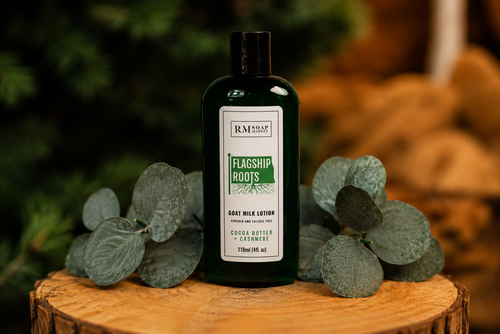 FLAGSHIP ROOTS Mahogany + Coconut Goat Milk Lotion 4oz