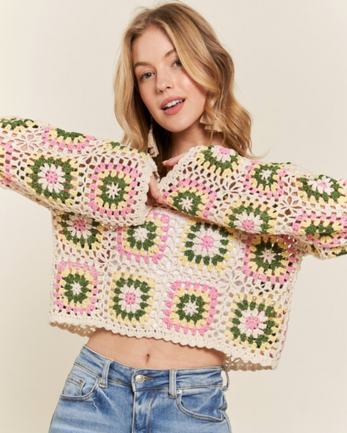 Granny Square Crop Top